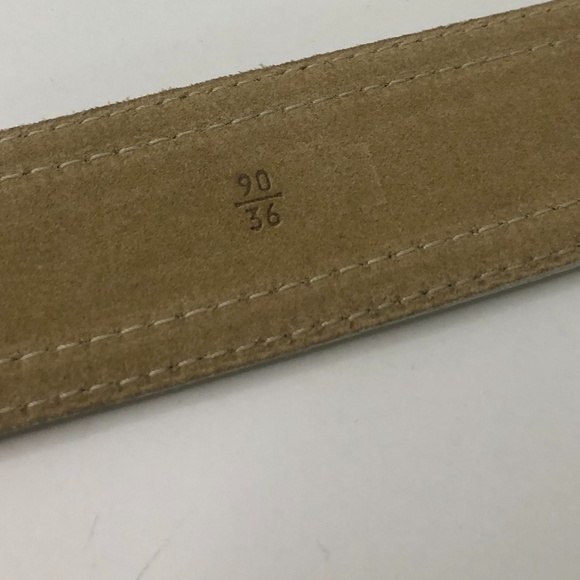 Miu Miu Off White Leather Belt Size 90/36 main image 8